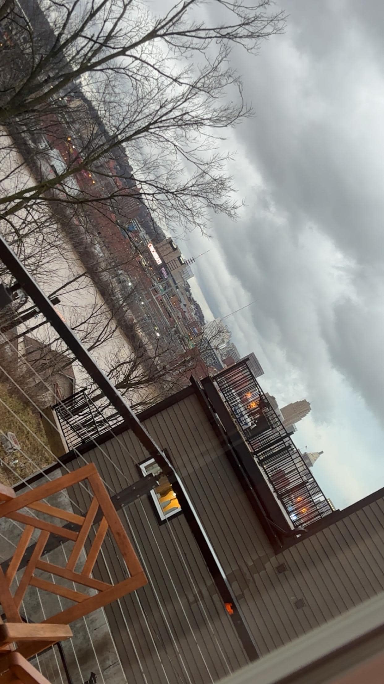 View from penthouse porch 