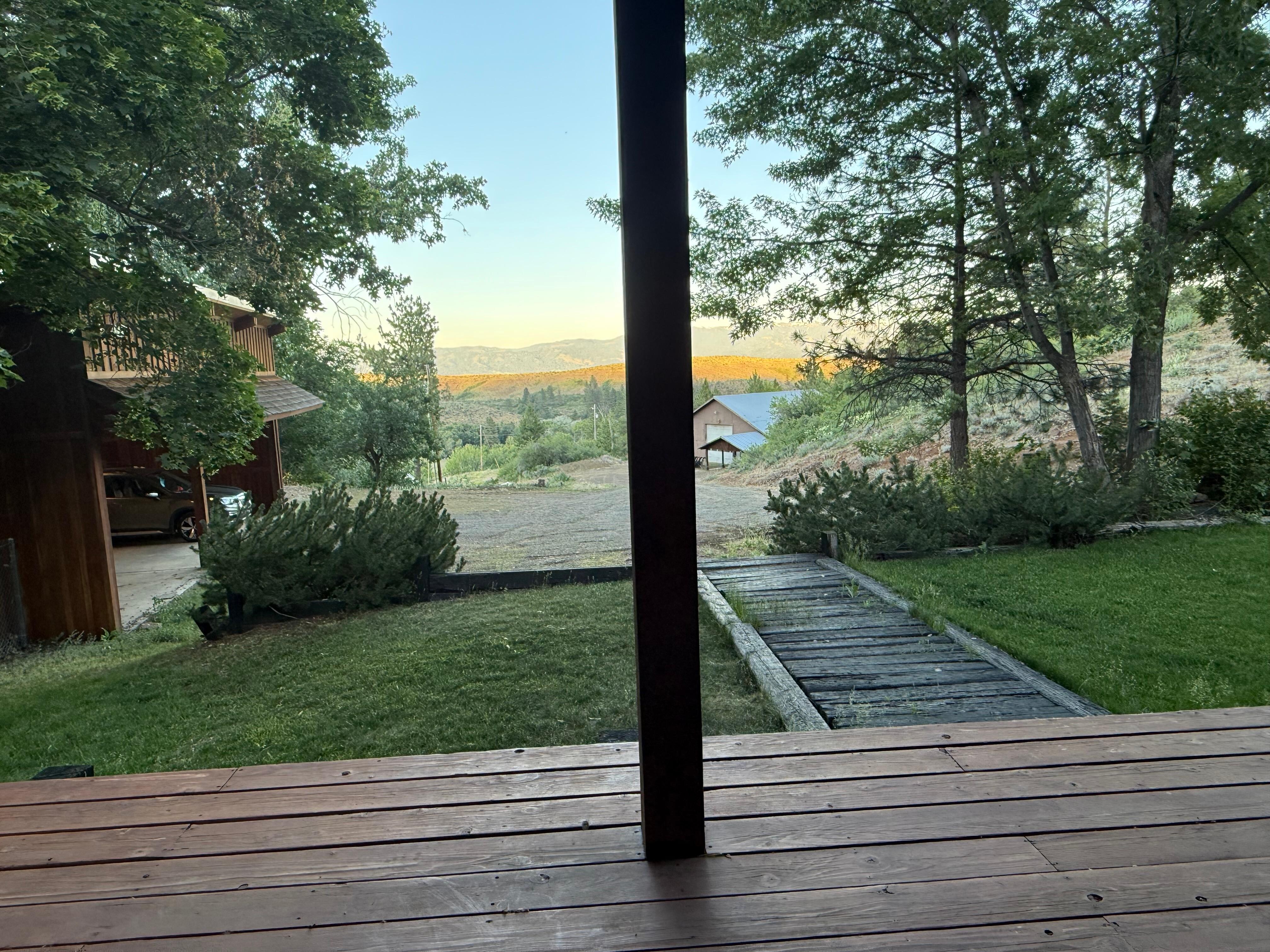 The view from the deck