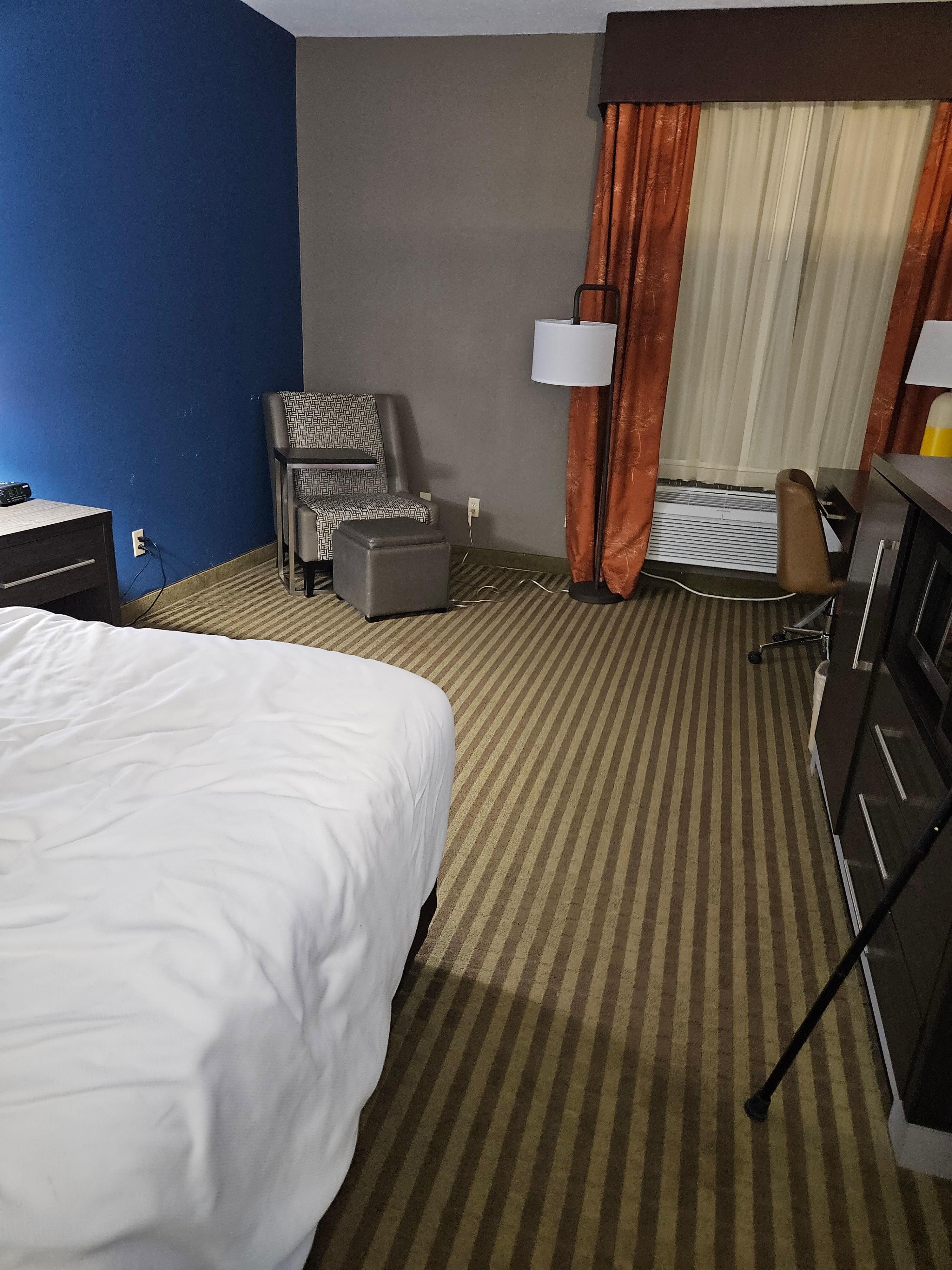 Had a old musky smell in the room.