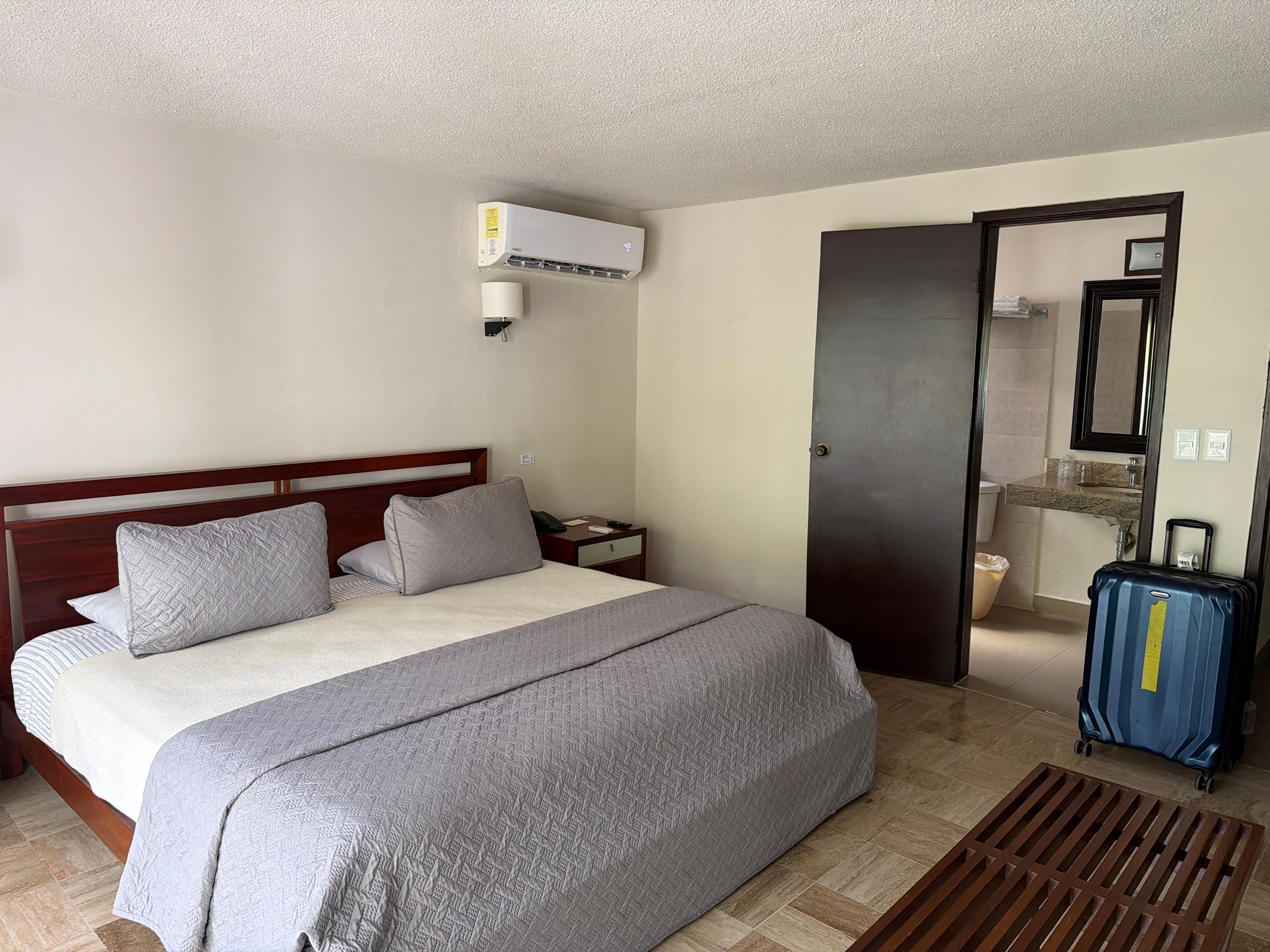 Junior suite bedroom with king size bed