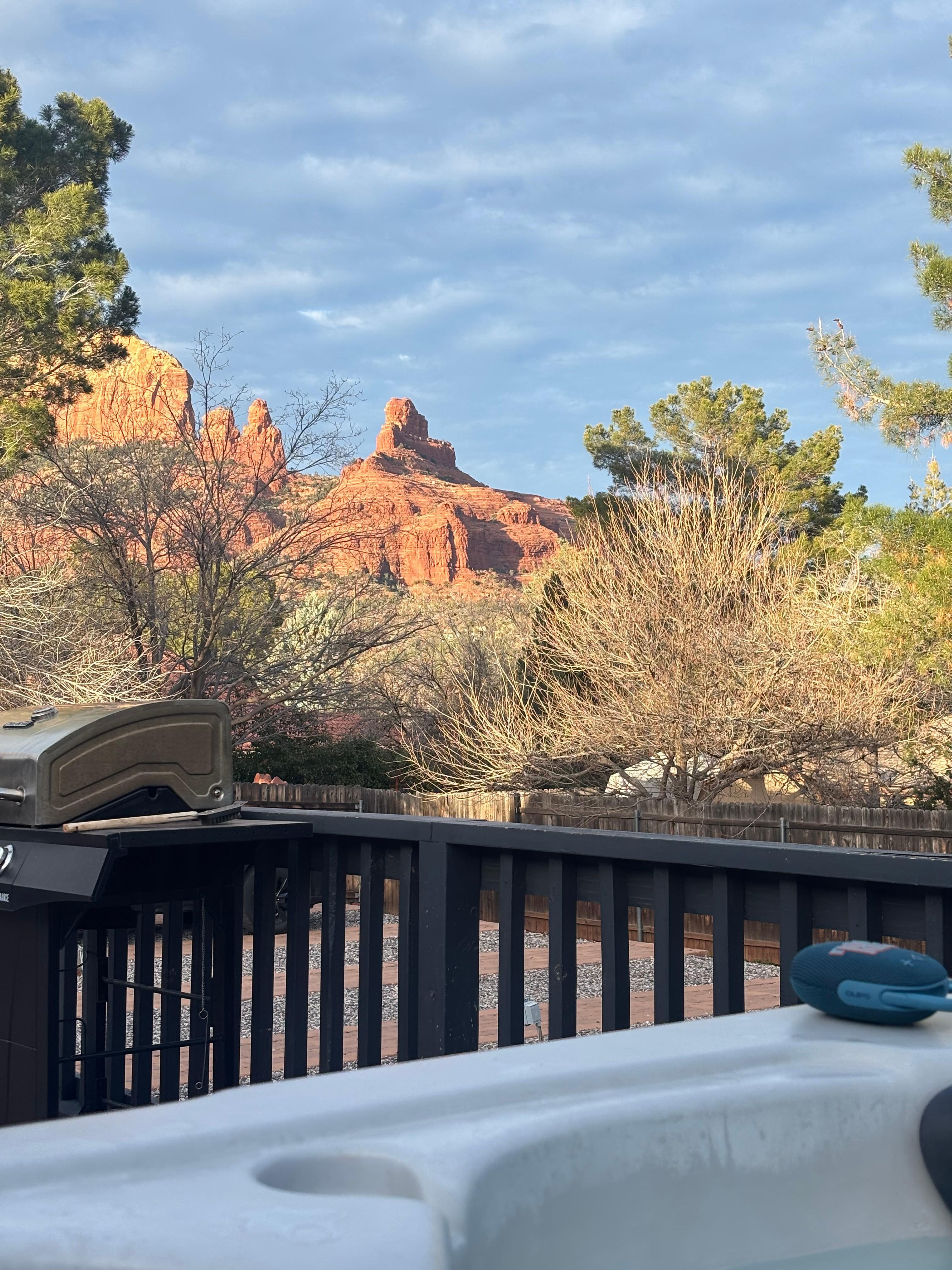 View from the hot tub!