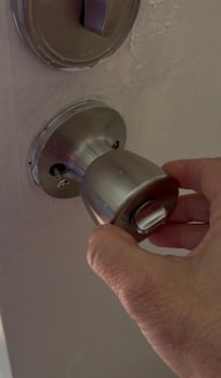 Door handle falling off