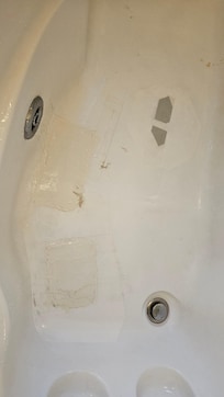 Broken bathtub