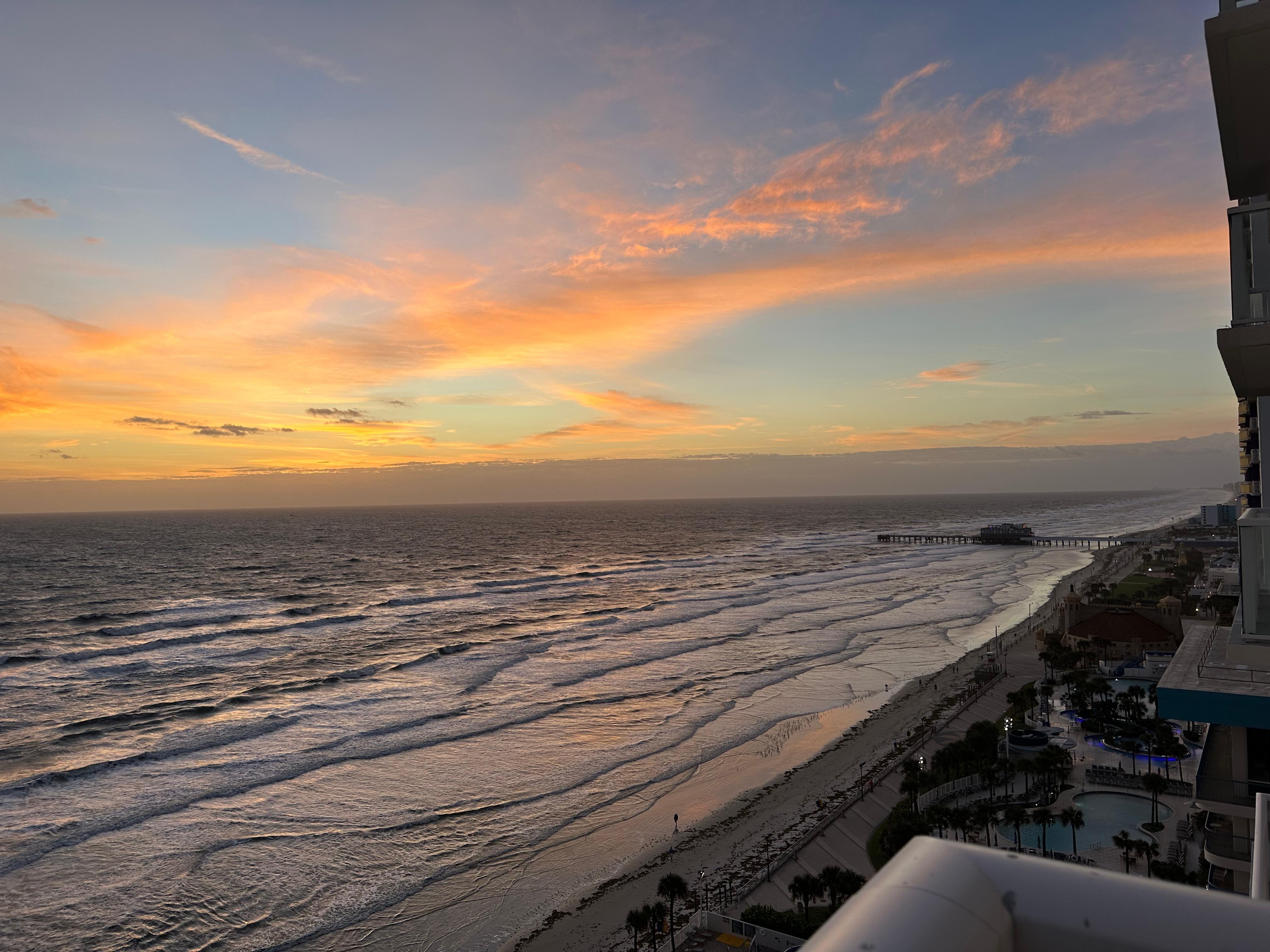 View from our balcony