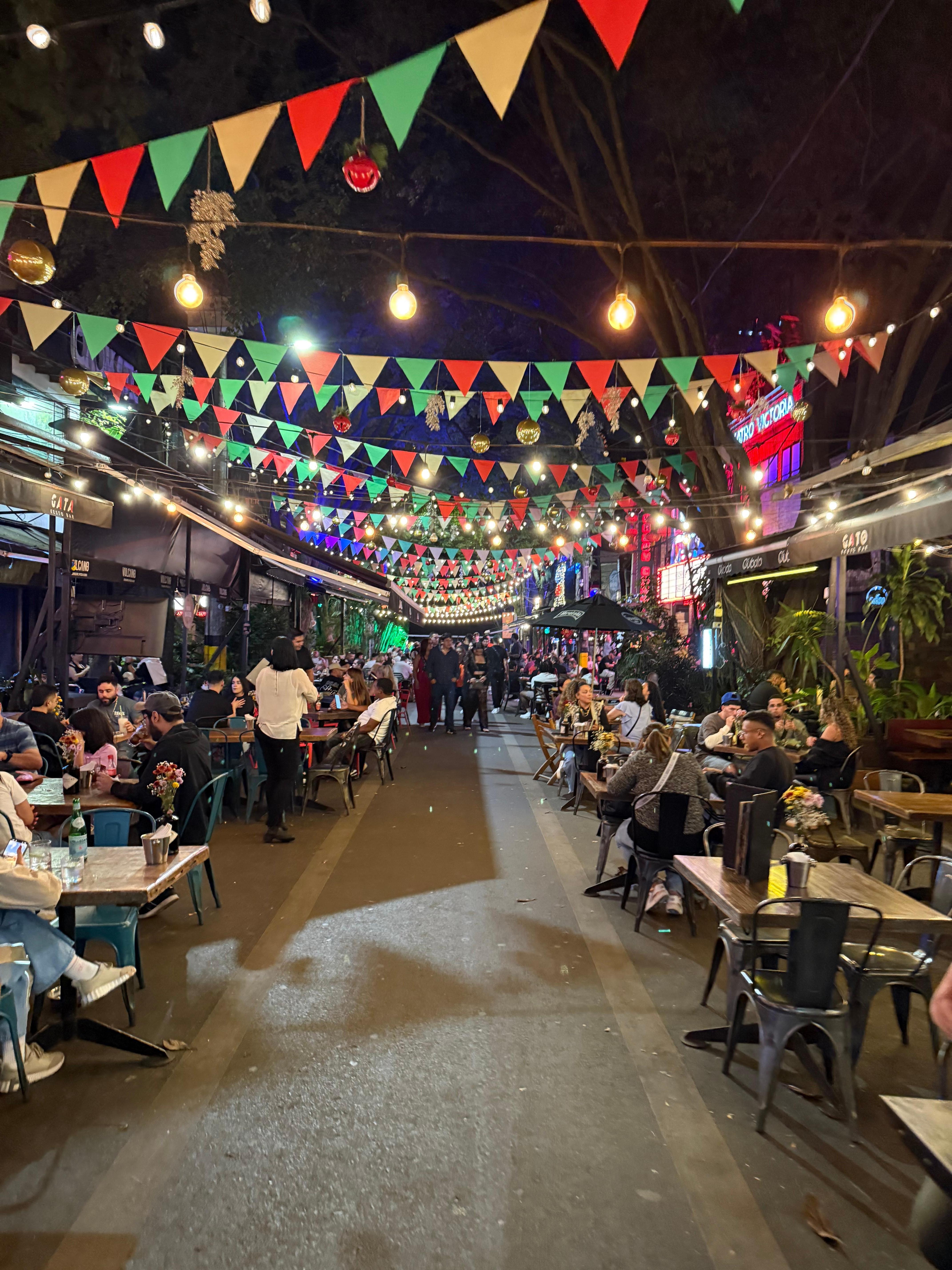 Poblano walking distance. Fun place 