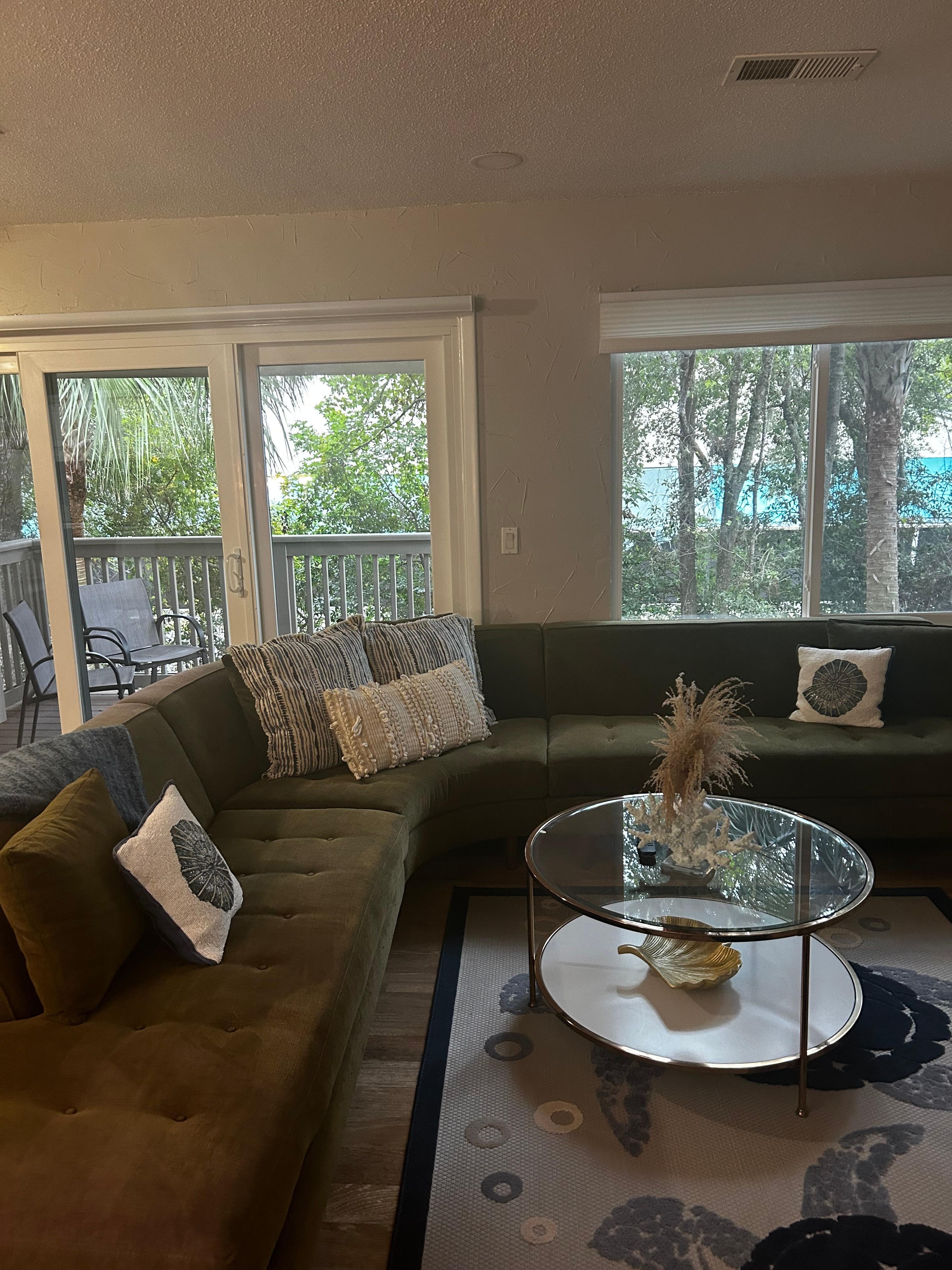 Living room area was so spacious and comfy 