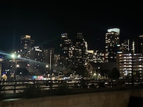 Night time view from pool area. It was beautiful.