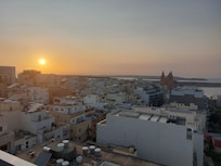 Sunset from the top terrace