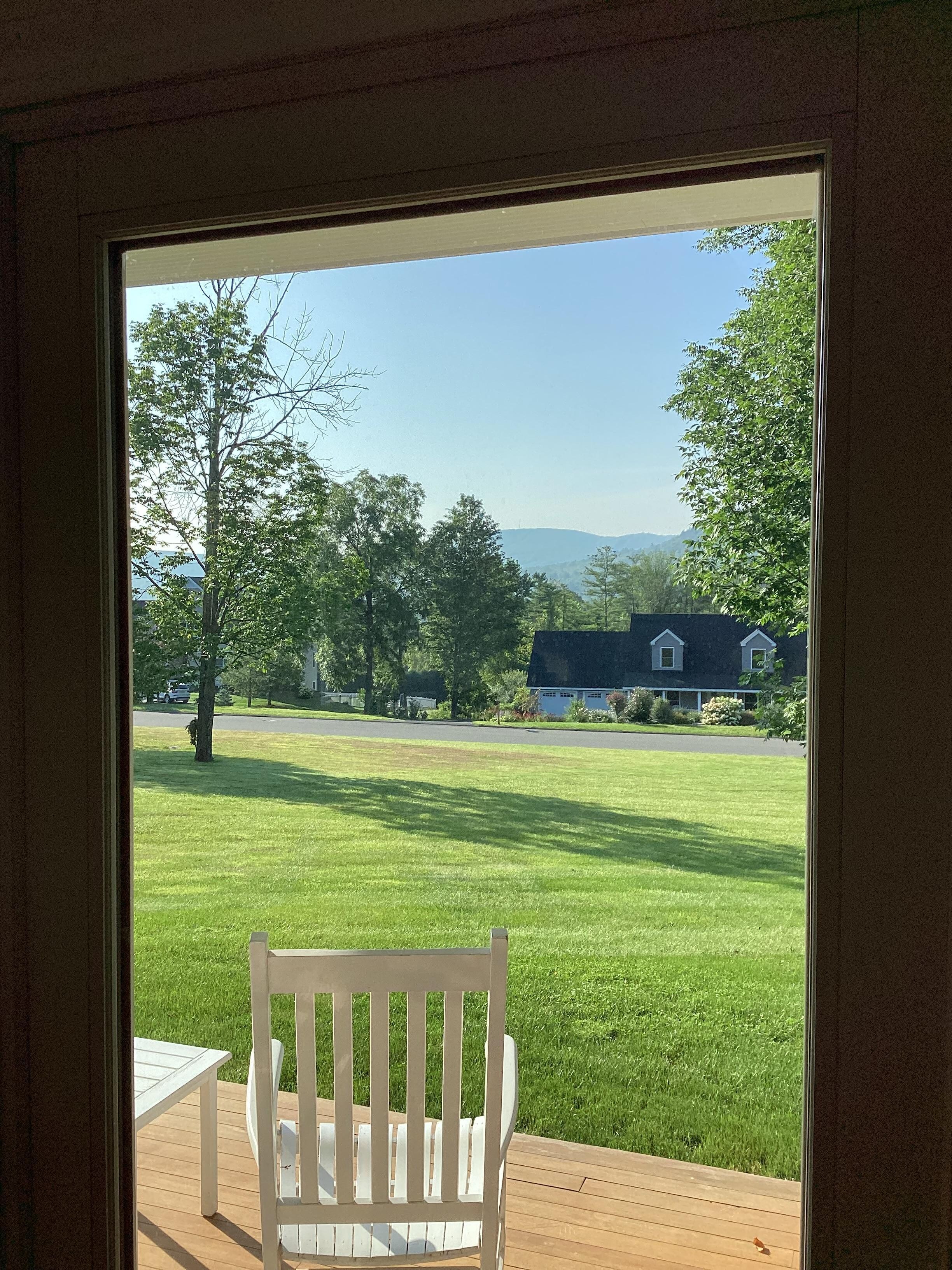 View from our window.  