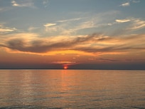 Sunset at Tighlman Island. About a 15 minute drive from hotel.