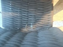 Broken glass on chair
