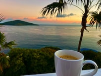 Coffee and sunrise