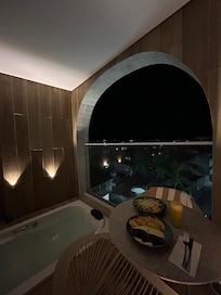 Jetted Tub + Room Service