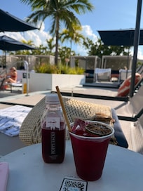 Food and beverage available right by the pool