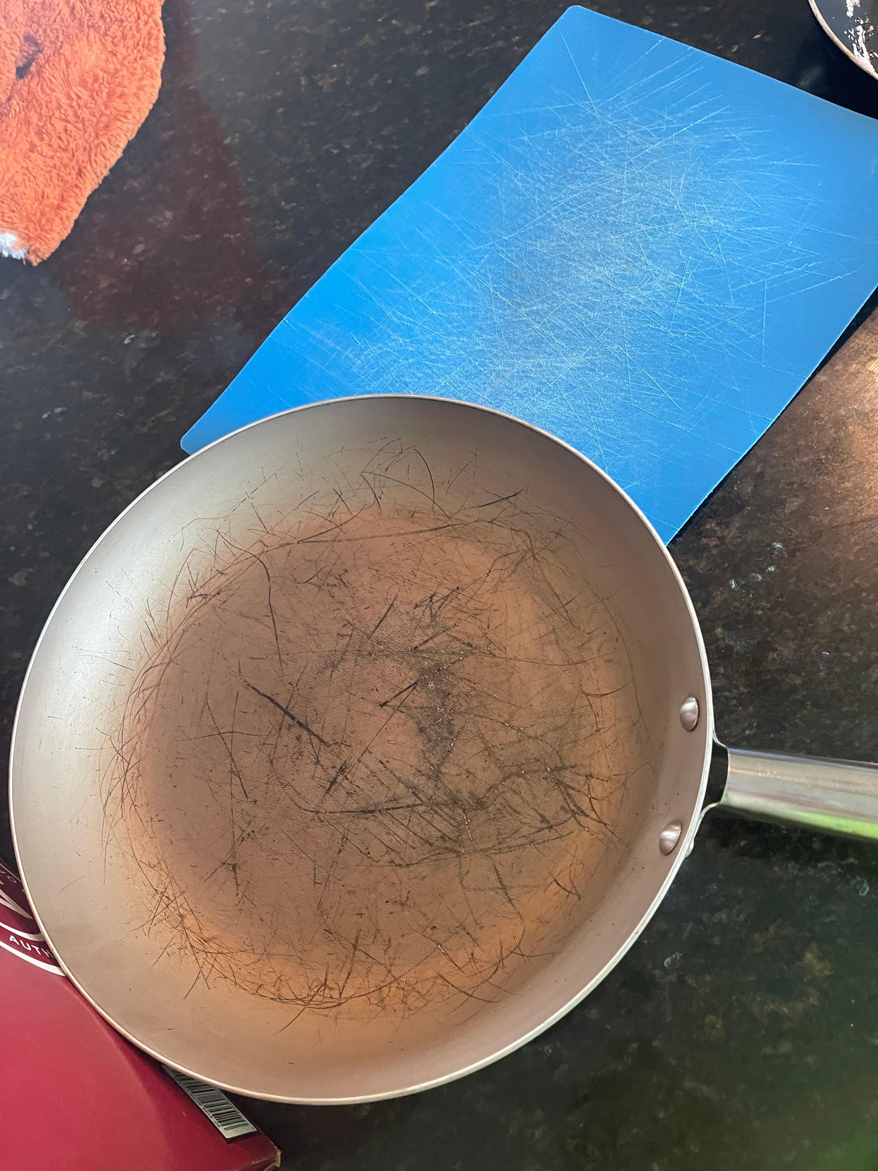 Every pan, some even had rust. 