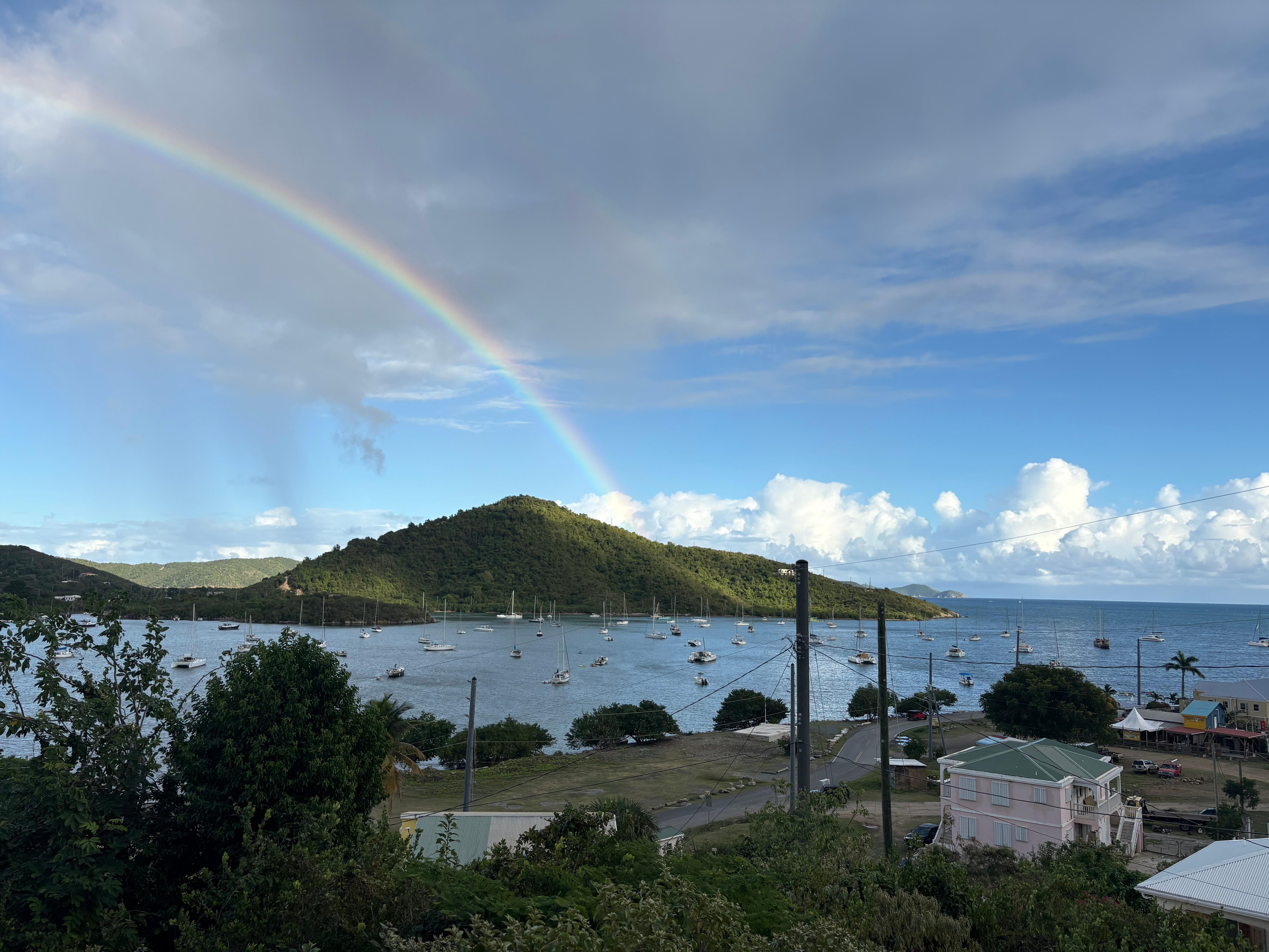 Rainbow over Coral Bay