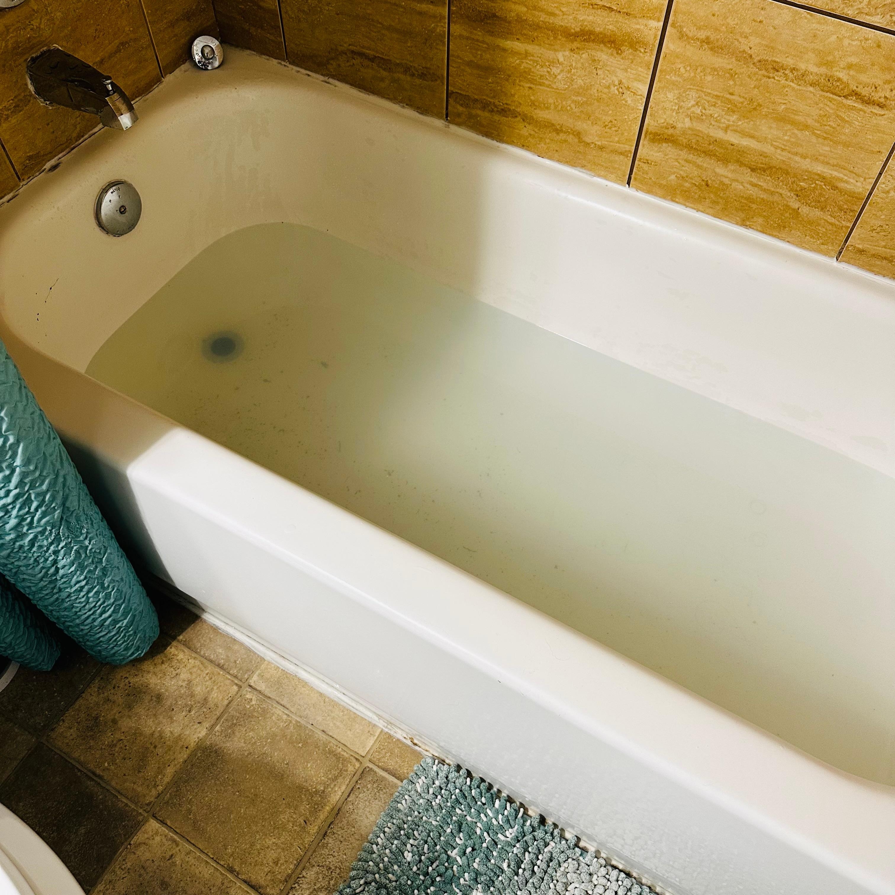 Water in the shower the morning after I used it. 