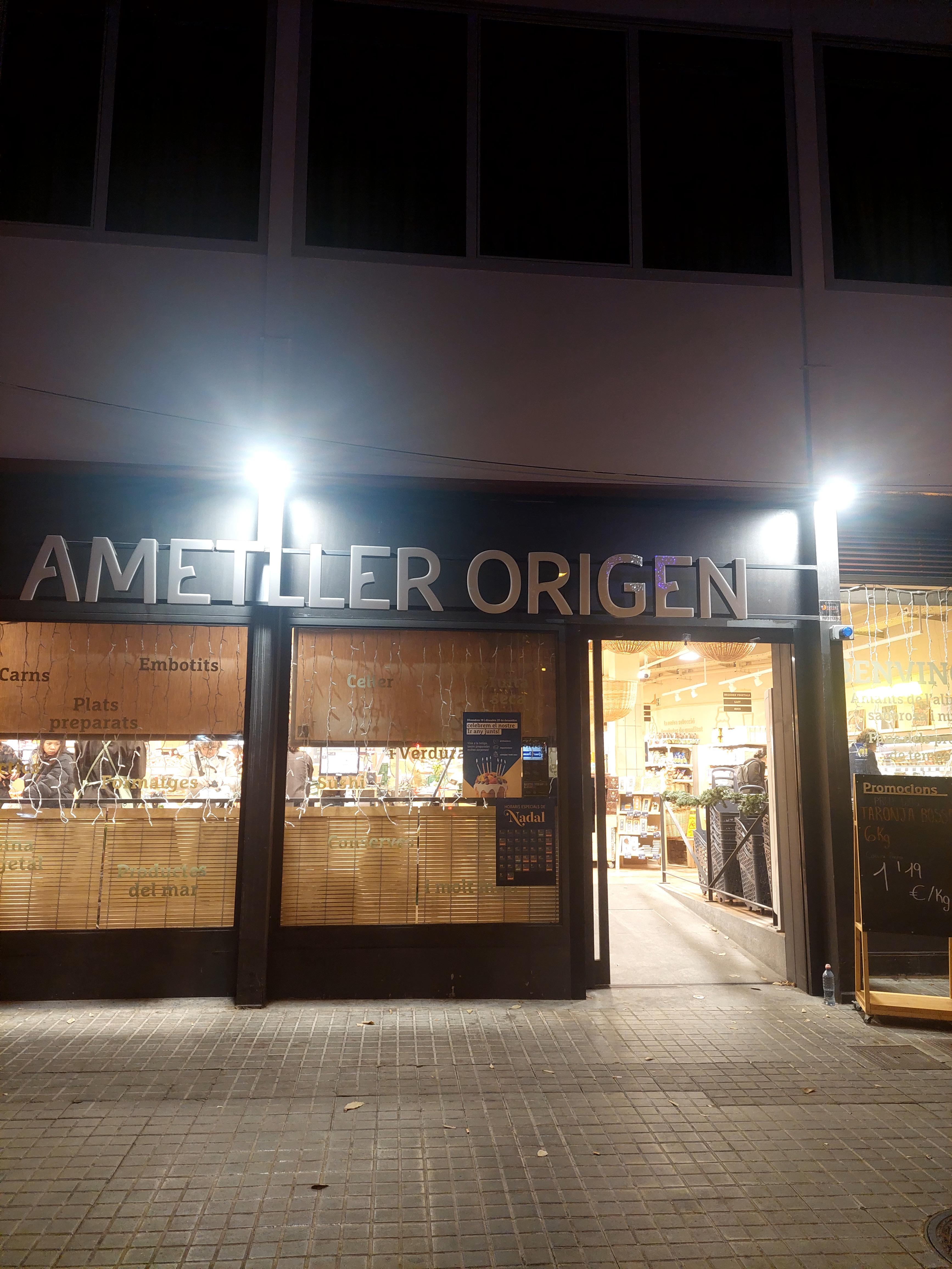 Nice market below the hotel