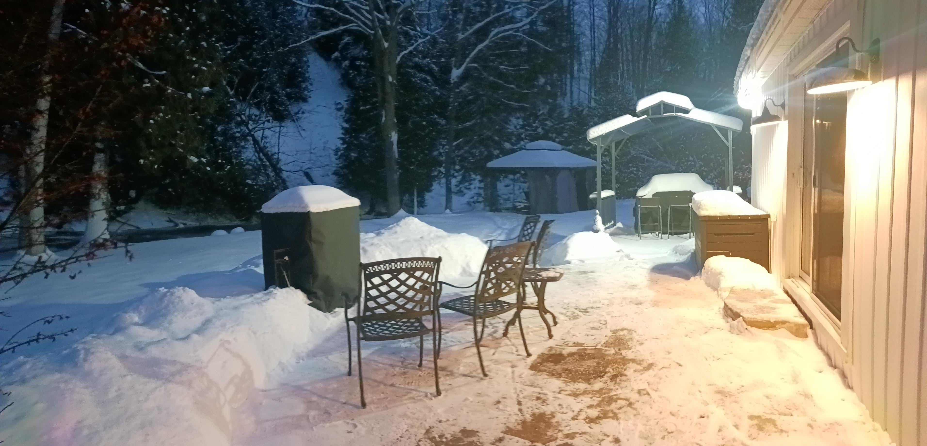 Backyard of the cottage.