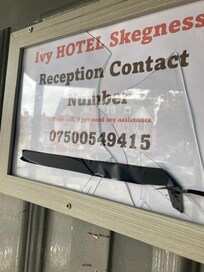 glass falling out of door