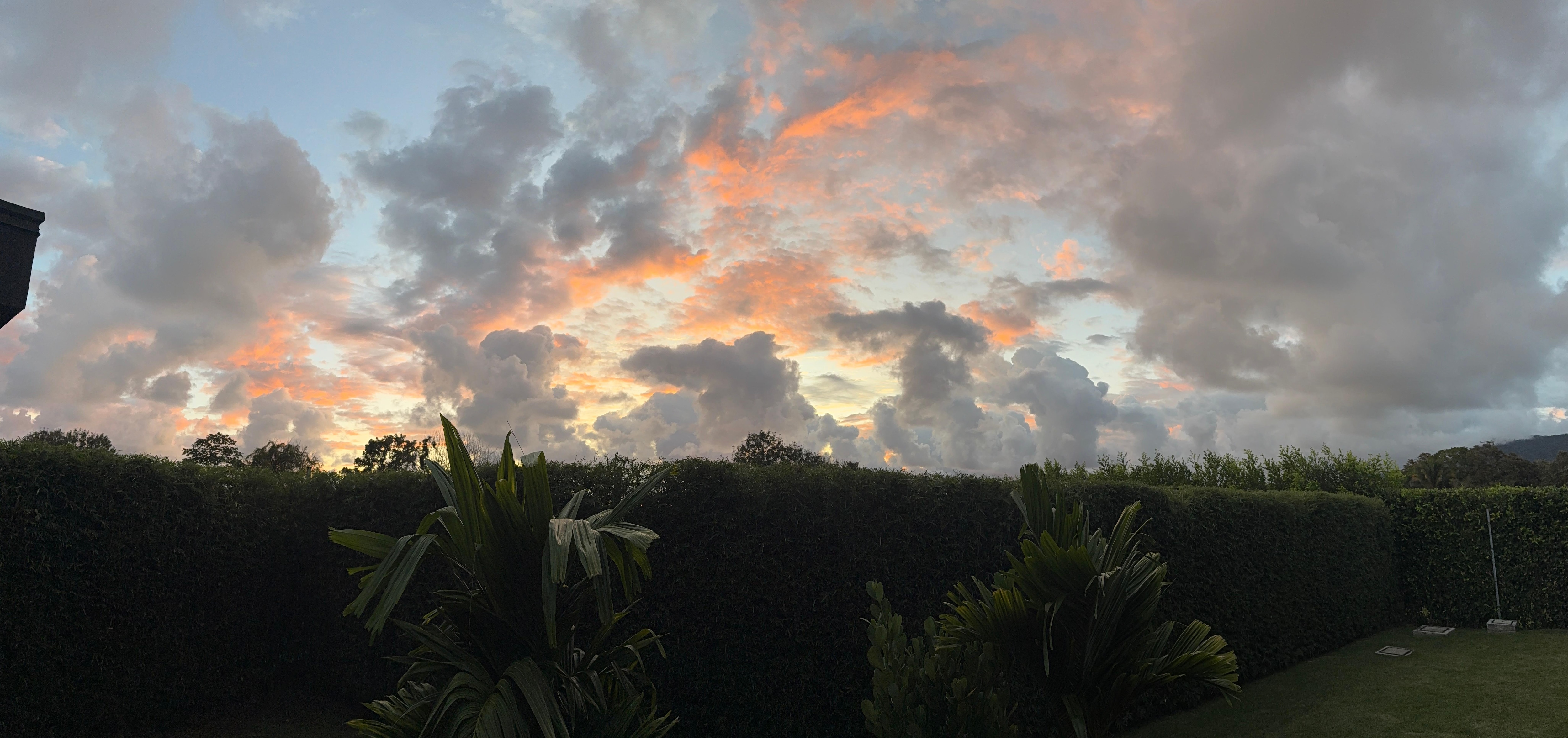 Sunset from the patio. 