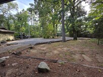 Sitting on front porch looking down driveway