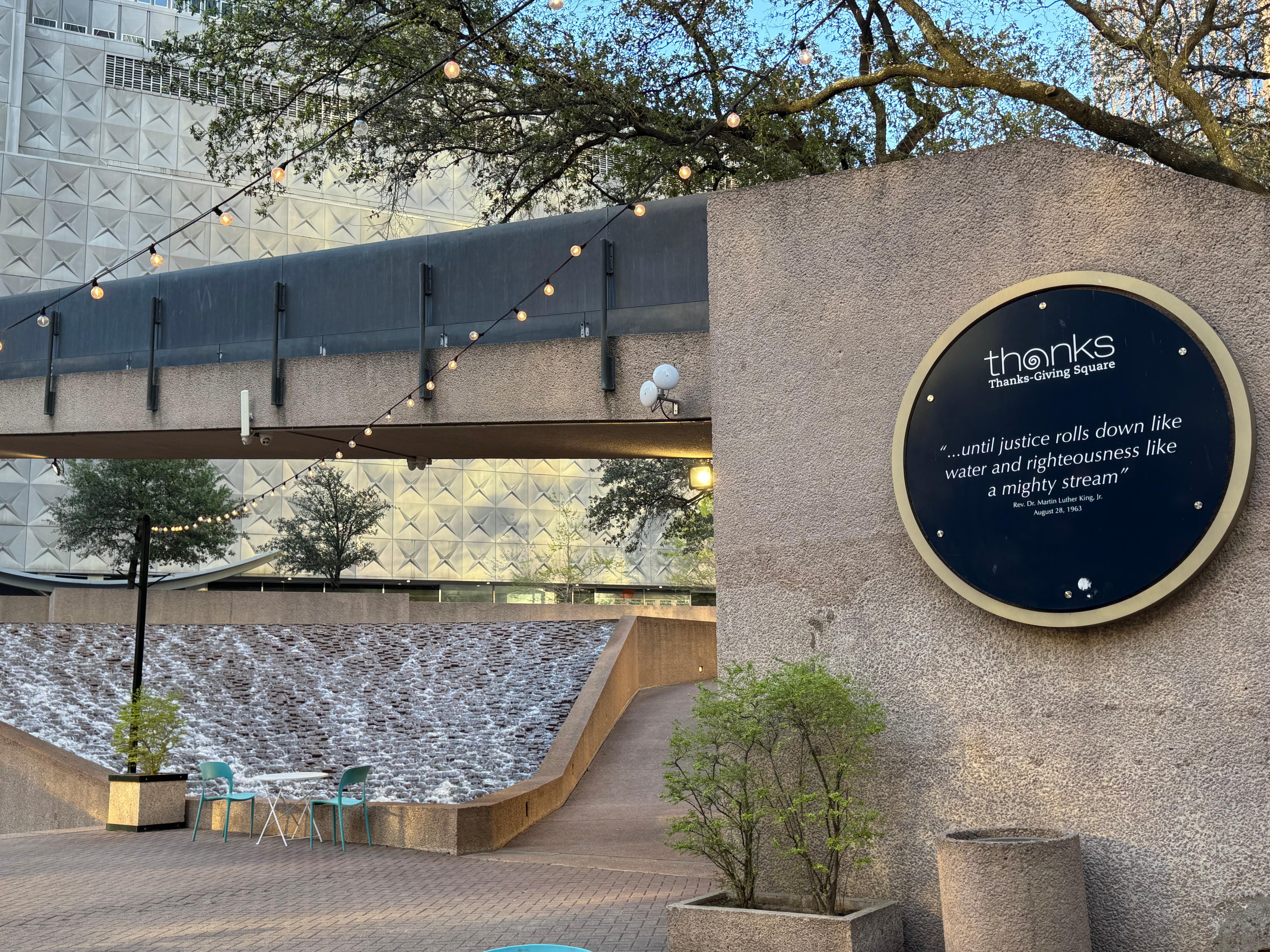 Picture of part of Thanksgiving Square.