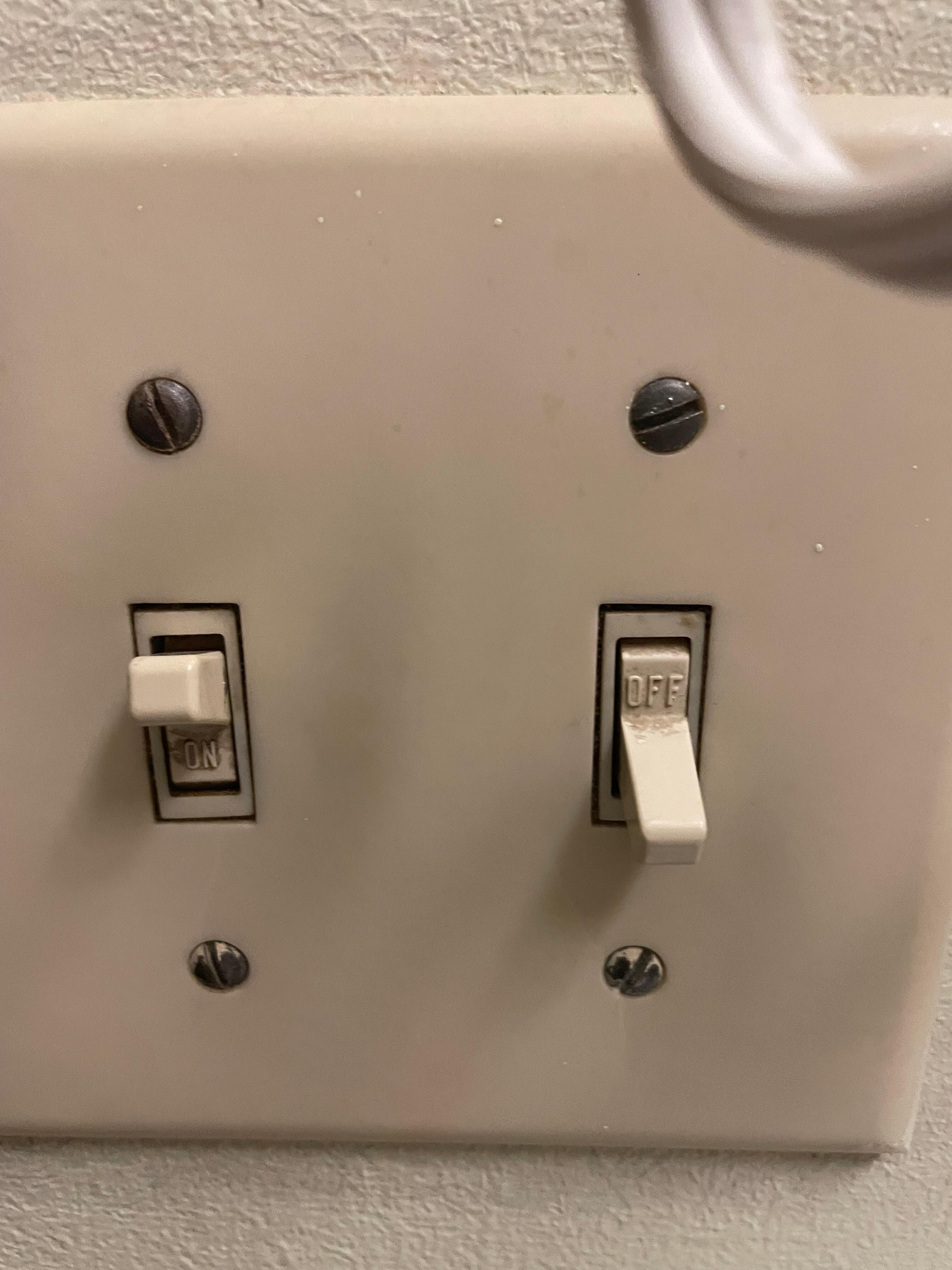 Bathroom light switch 