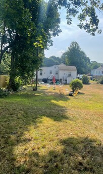 The large back yard