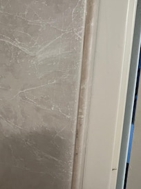 Leak down back of shower wall
