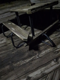 Broken front porch furniture
