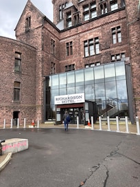 Modern entrance - very welcoming