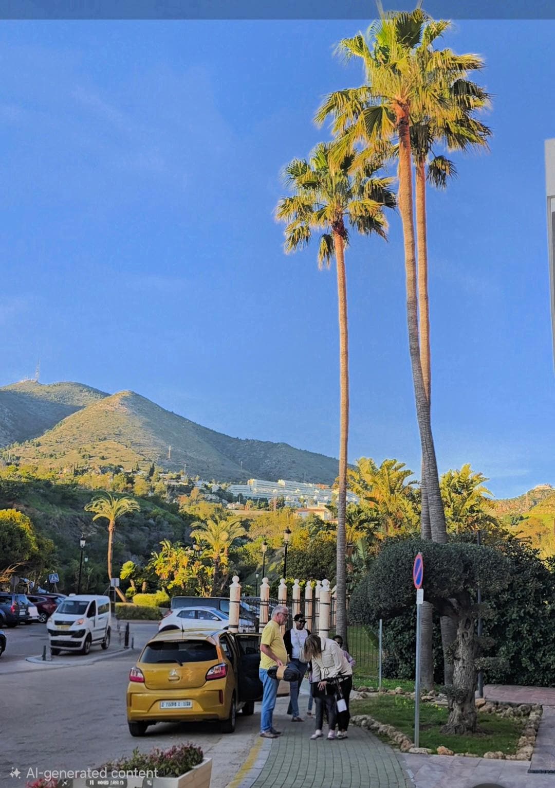 Outside the hotel with nice view