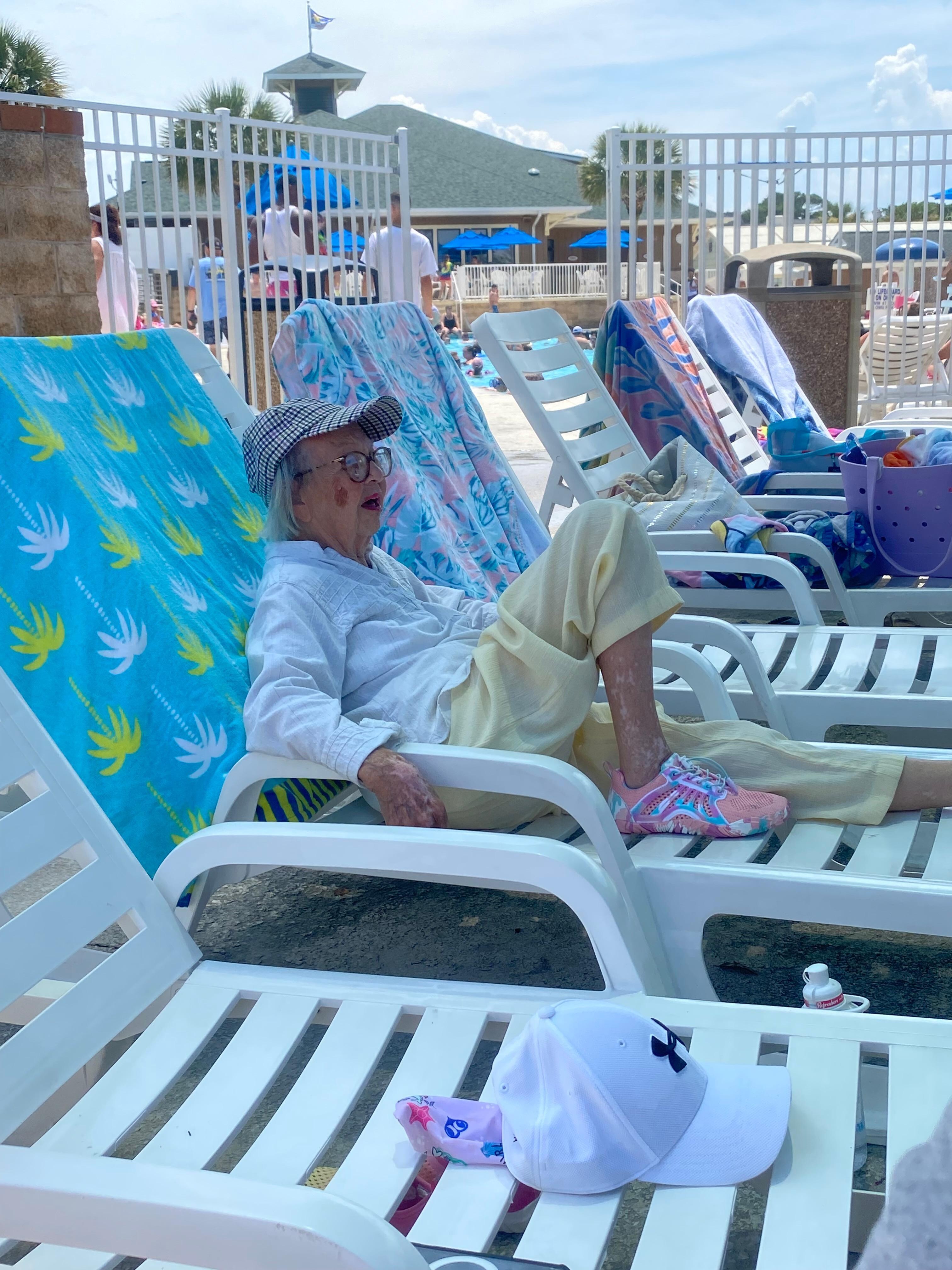 Hung out at the pool