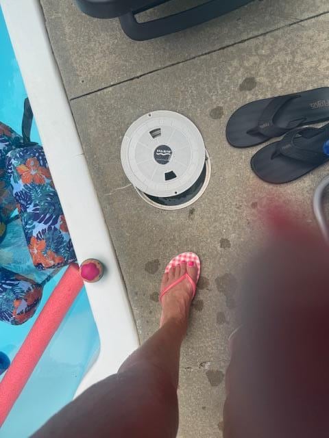 wrong size skimmer cover - make for a skate board to brake your knee