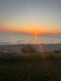 Beautiful sunset at the beach