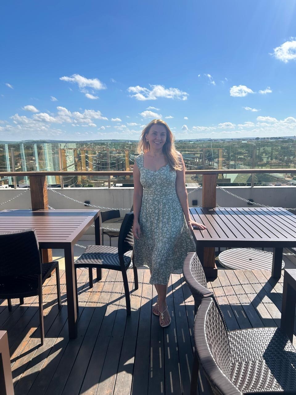 Restaurante do hotel, vista pra praia de Lagoa da Prata