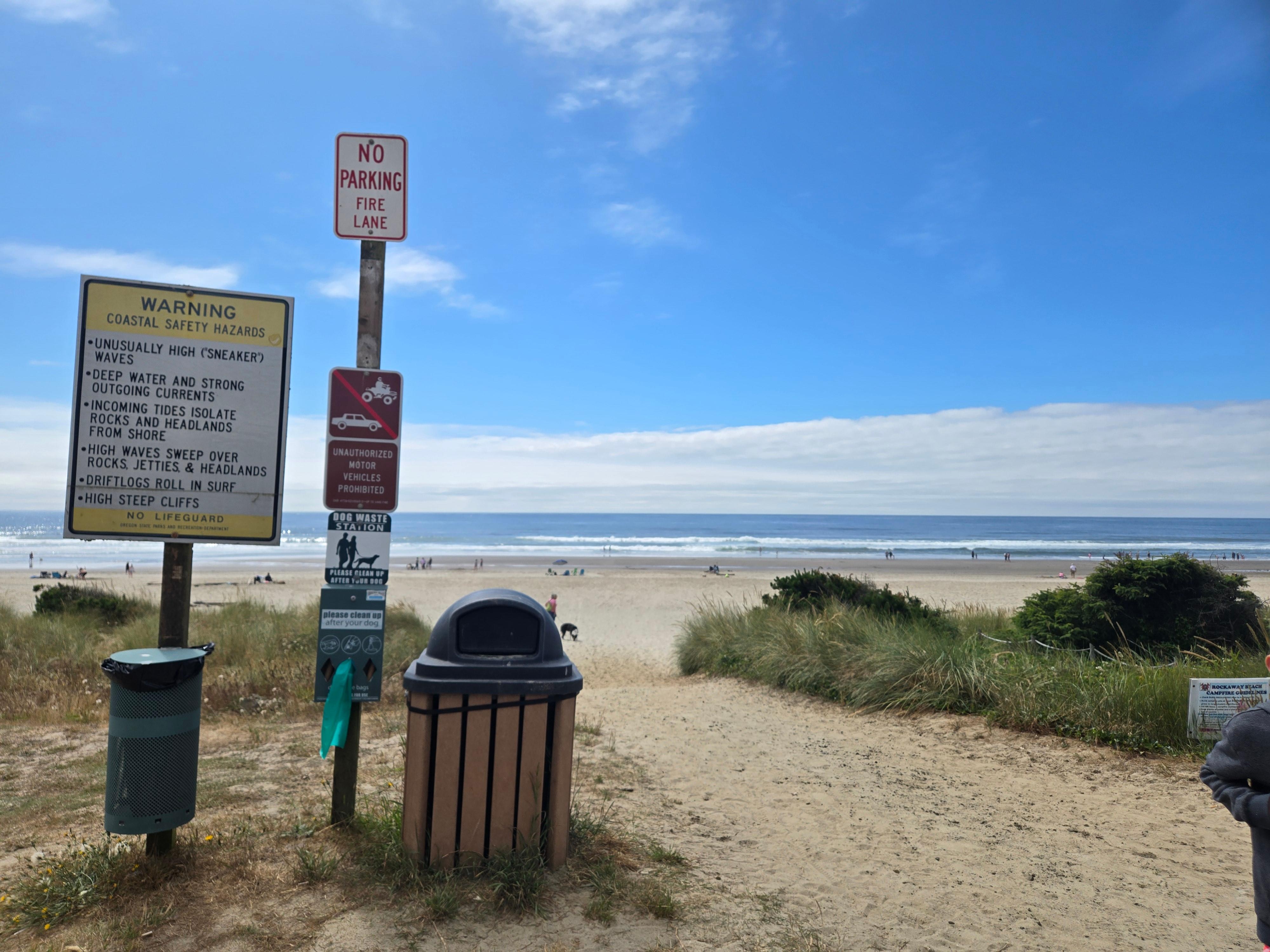Beach entrance straight from the house!