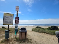 Beach entrance straight from the house!