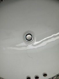 Crack in the sink