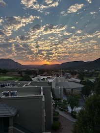 Sunset view from the room.