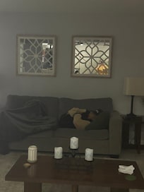 My dad found a quiet place to relax also!!