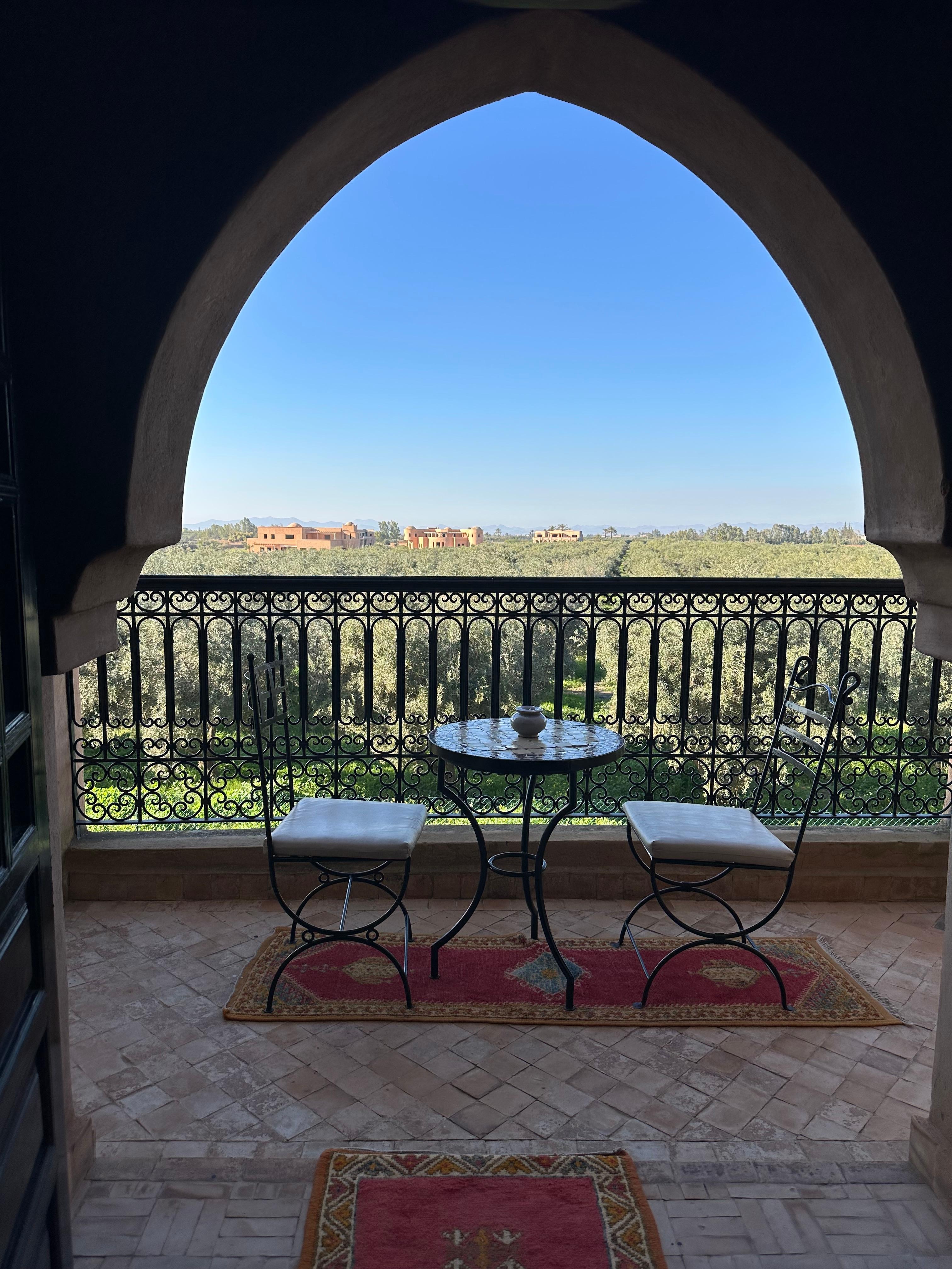 View from room balcony 