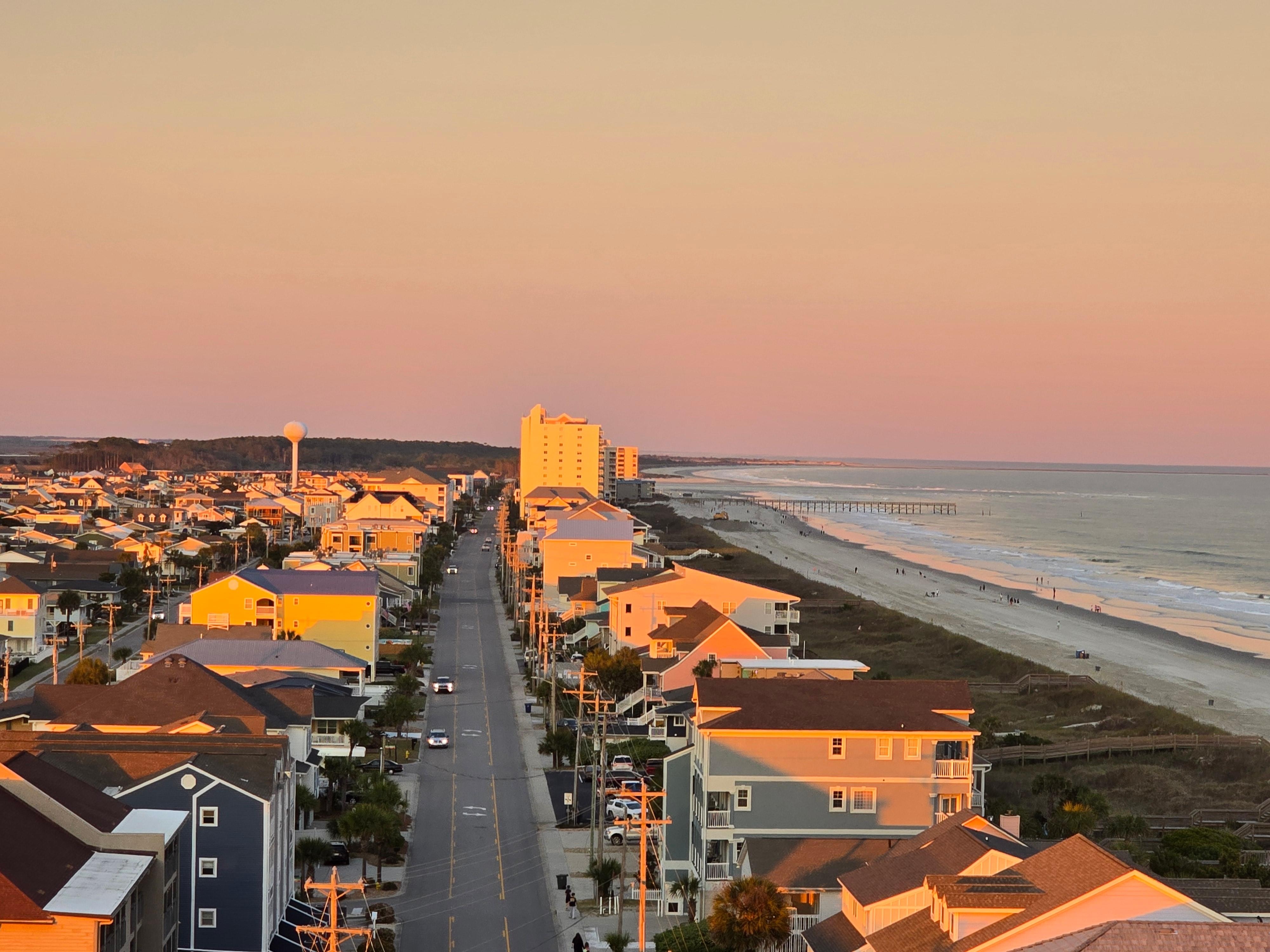 View from side of balcony