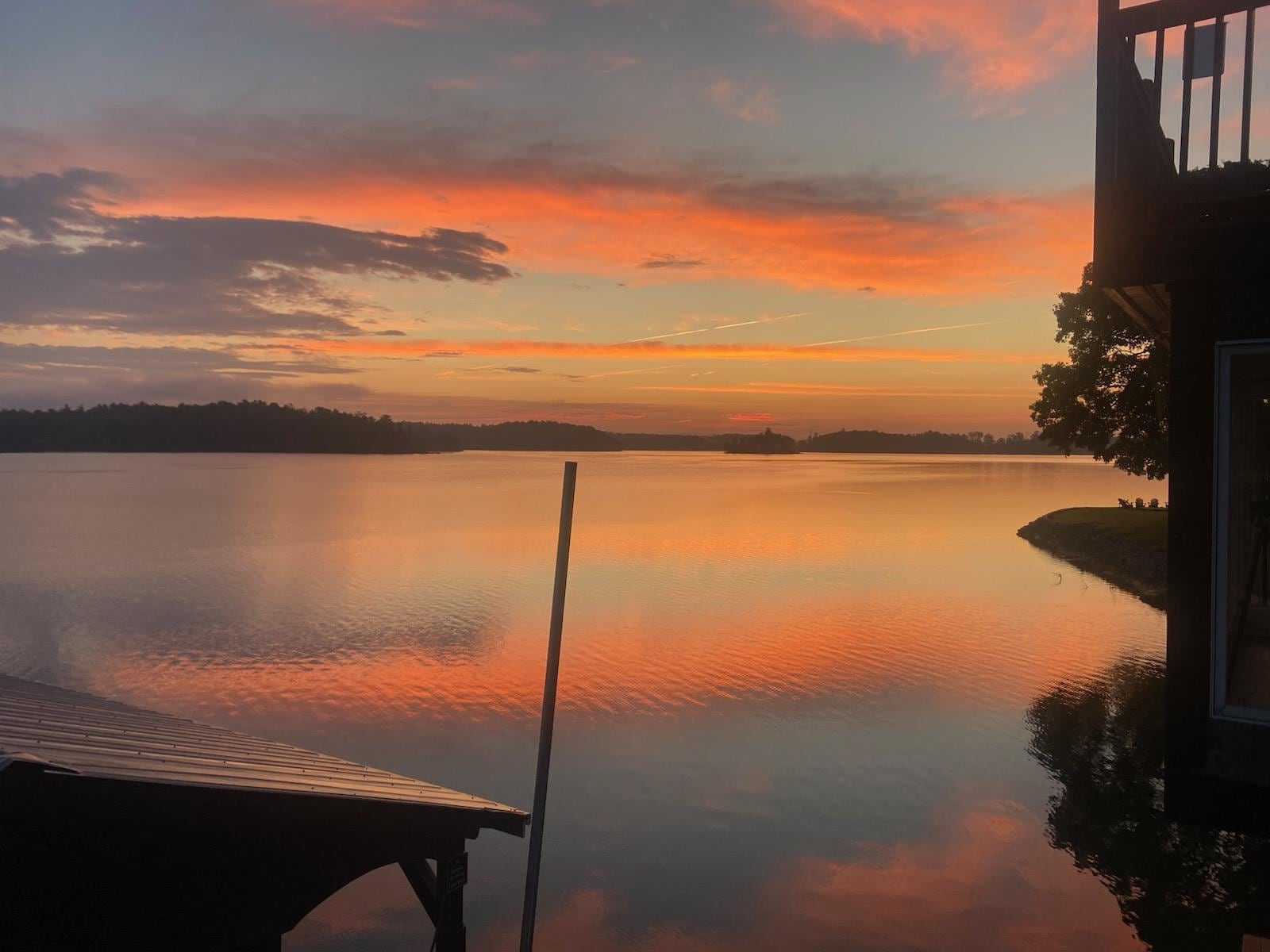 Sunrise from top deck