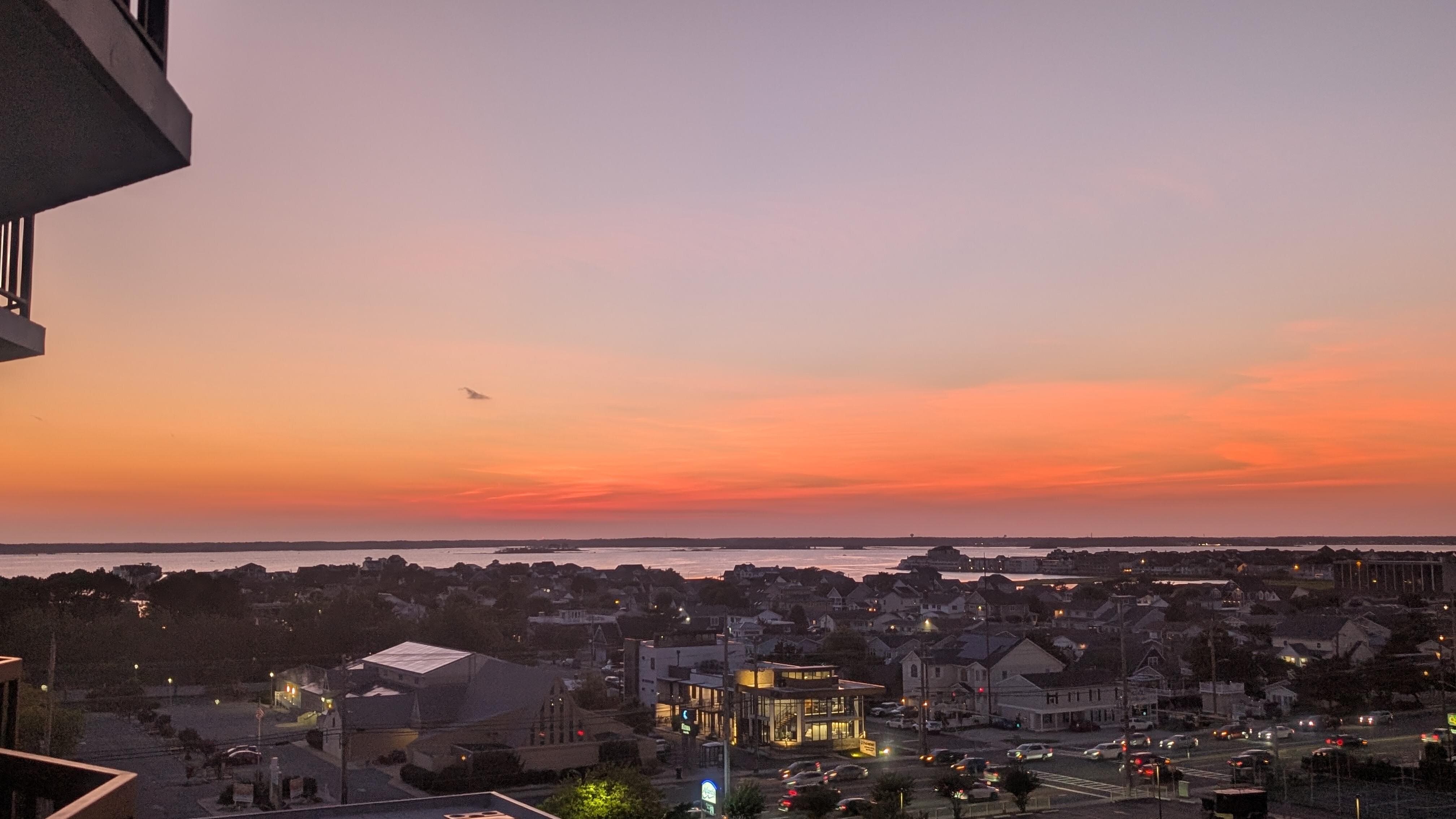 View of the Bay from our balcony.