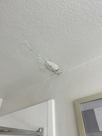 Water leaking from ceiling