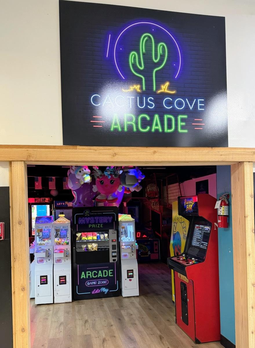 Arcade in lobby