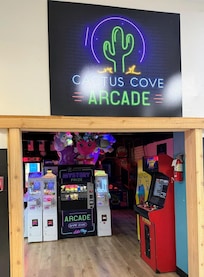 Arcade in lobby
