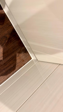 Lint & dust on floor